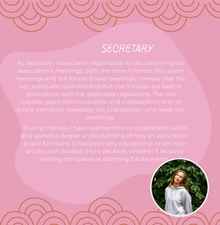 Information on the Secretary post