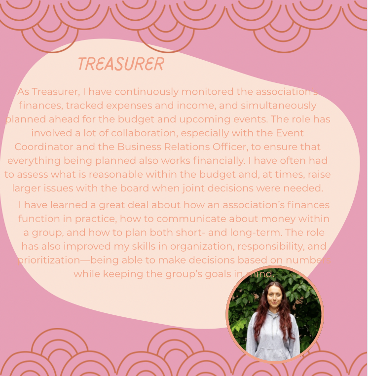 Information on the Tresurer post